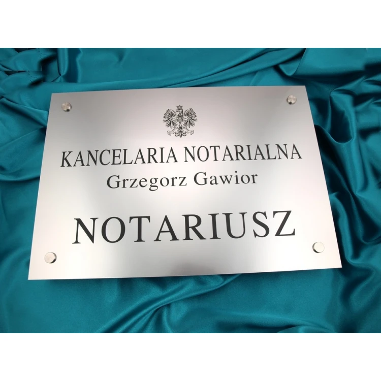 NOTARY SIGN - main sign - SZ015 - size 500x350mm