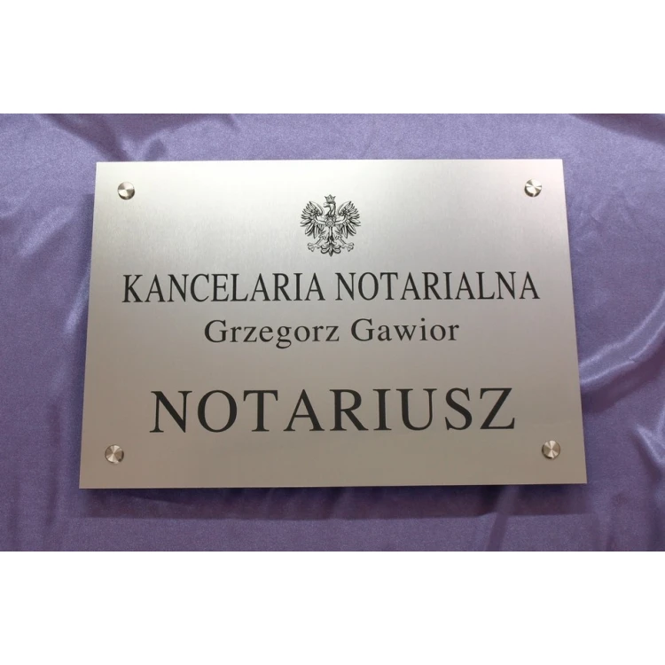 NOTARY SIGN - main sign - SZ015 - size 500x350mm