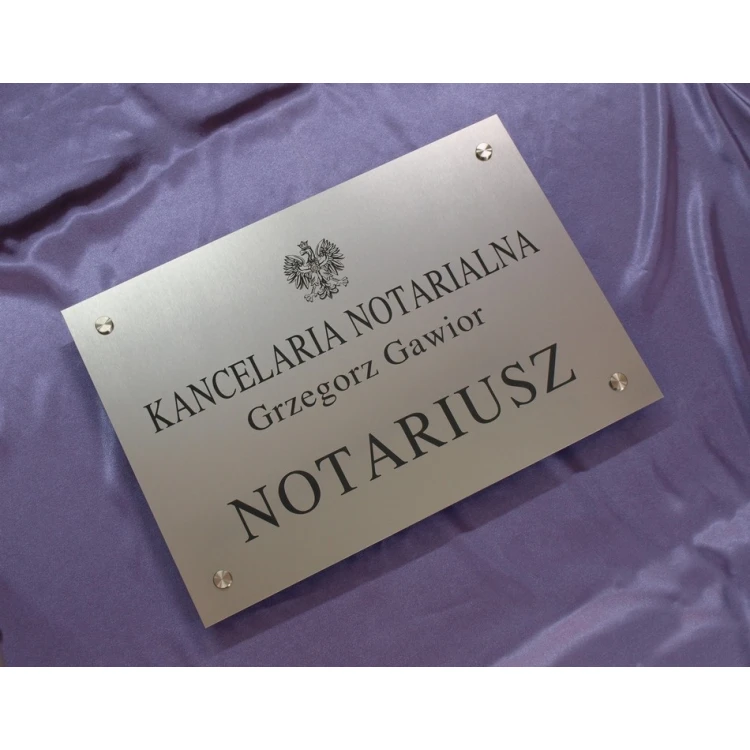 NOTARY SIGN - main sign - SZ015 - size 500x350mm