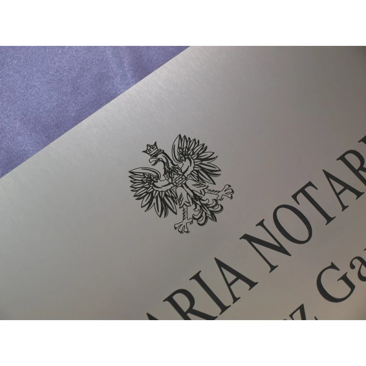NOTARY SIGN - main sign - SZ015 - size 500x350mm