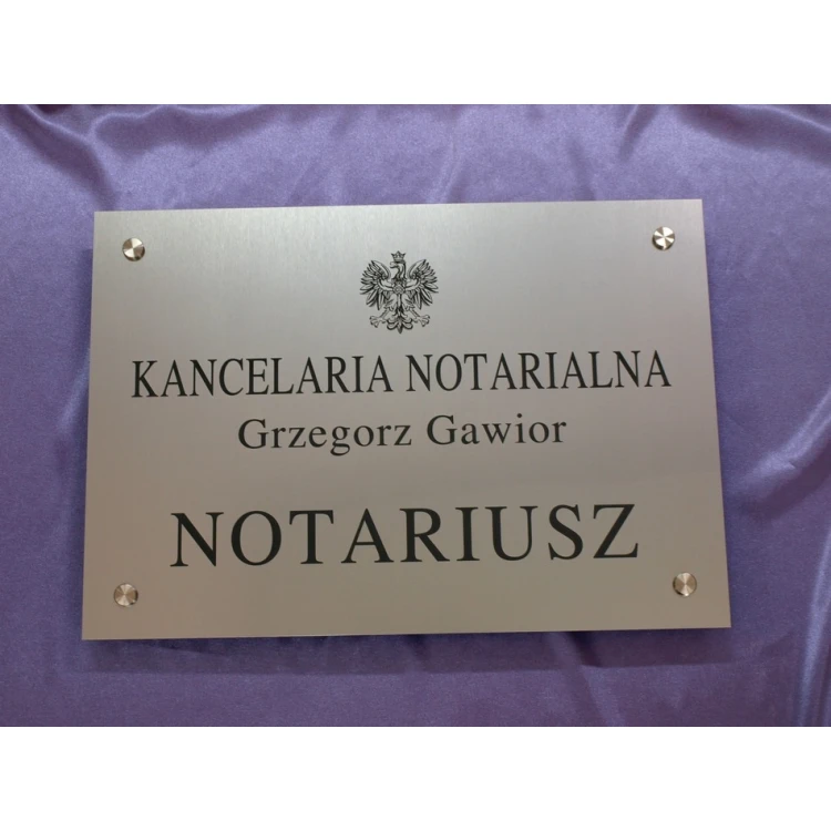 NOTARY SIGN - main sign - SZ015 - size 500x350mm