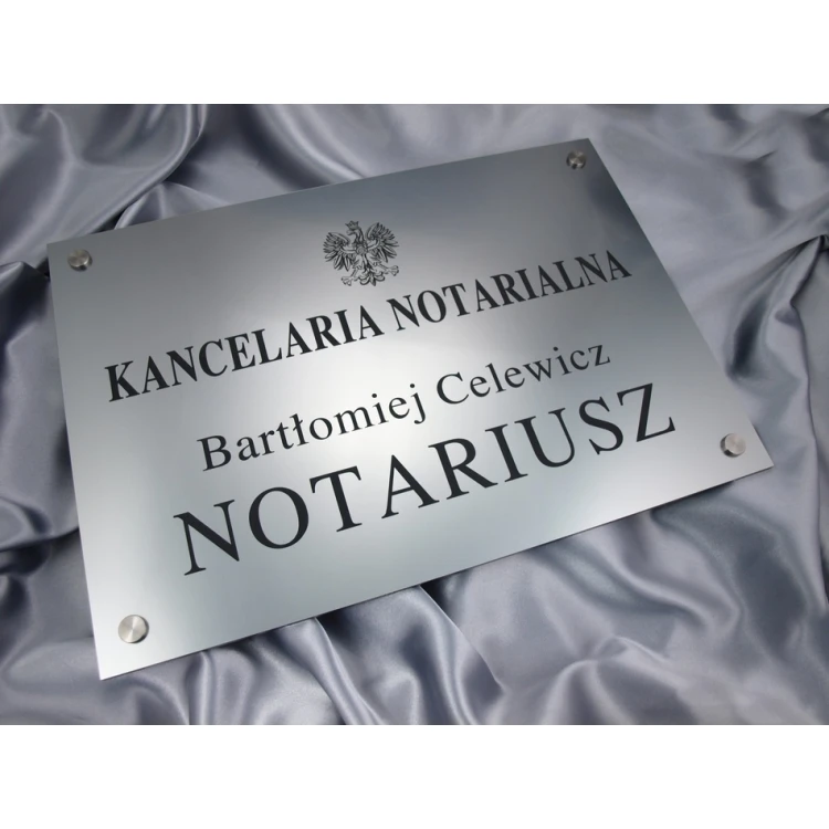 NOTARY SIGN - main sign - SZ015 - size 500x350mm
