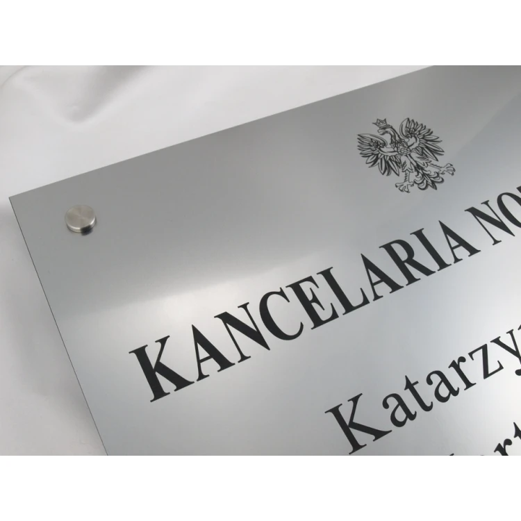 NOTARY SIGN - main double-surname sign for civil partnership - SZ025 - size 50x40cm