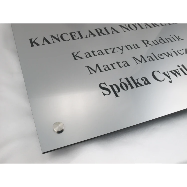 NOTARY SIGN - main double-surname sign for civil partnership - SZ025 - size 50x40cm