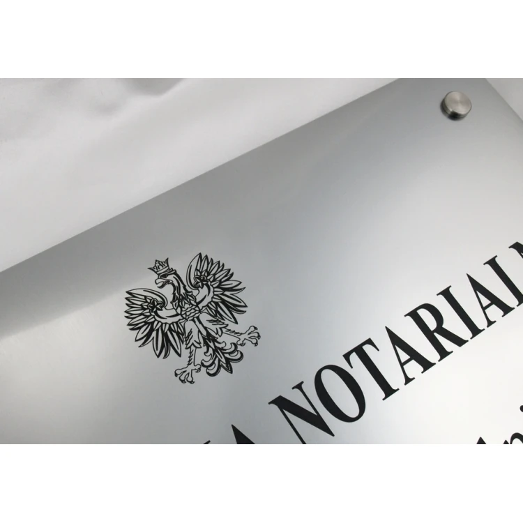 NOTARY SIGN - main double-surname sign for civil partnership - SZ025 - size 50x40cm