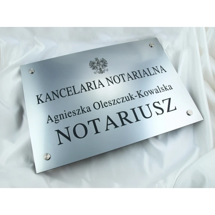 NOTARY SIGN - main sign - SZ015 - size 500x350mm