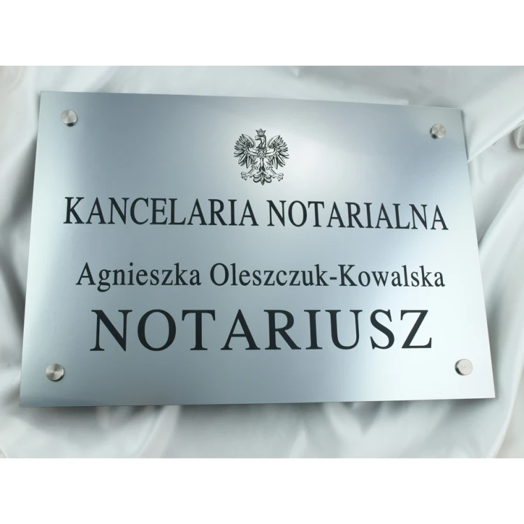 NOTARY SIGN - main sign - SZ015 - size 500x350mm