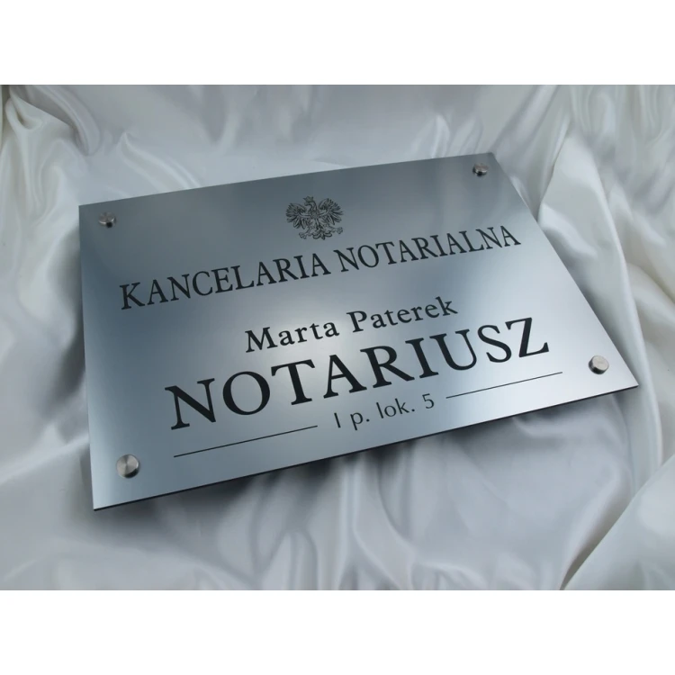 NOTARY SIGN - main sign - SZ015 - size 500x350mm
