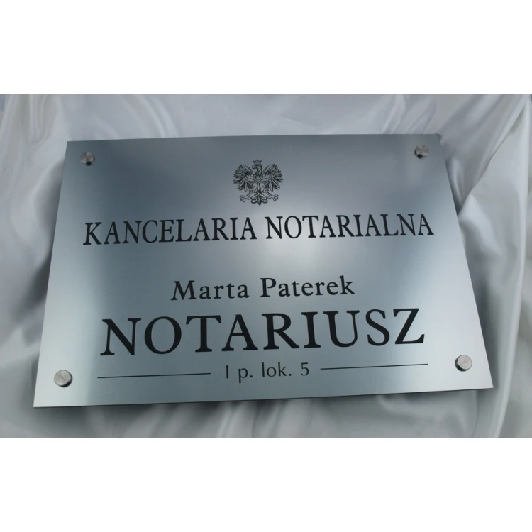 NOTARY SIGN - main sign - SZ015 - size 500x350mm