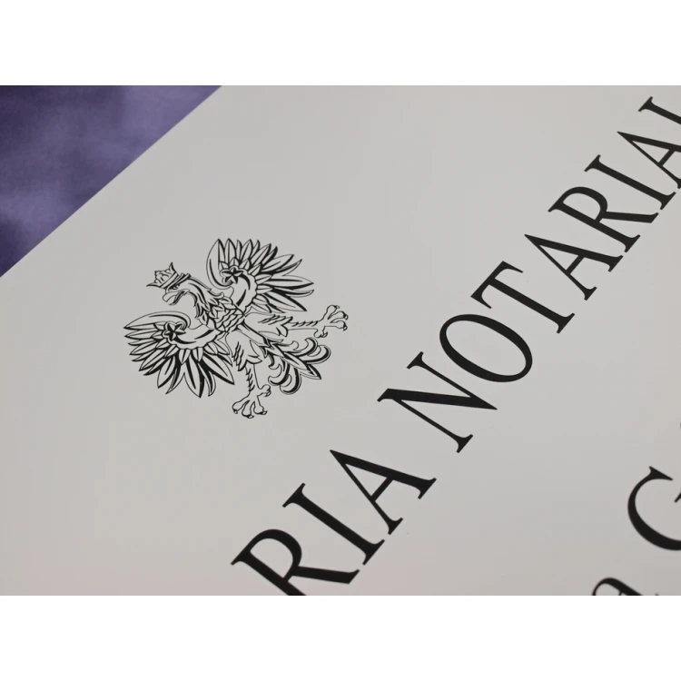 NOTARY SIGN - main white sign - SZ037 - dimensions 500x350mm