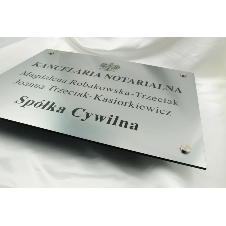 NOTARY SIGN - main double-surname sign for civil partnership - SZ025 - size 50x40cm
