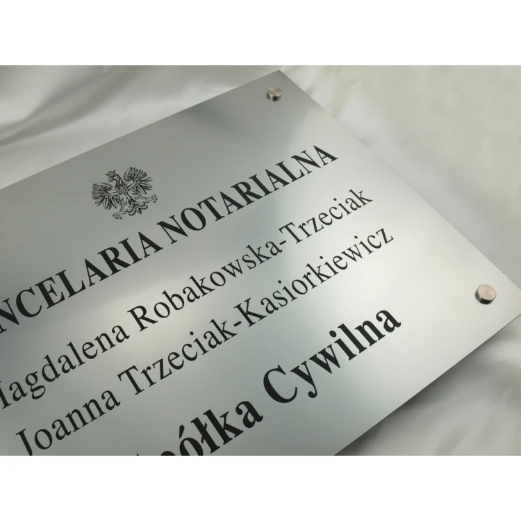 NOTARY SIGN - main double-surname sign for civil partnership - SZ025 - size 50x40cm