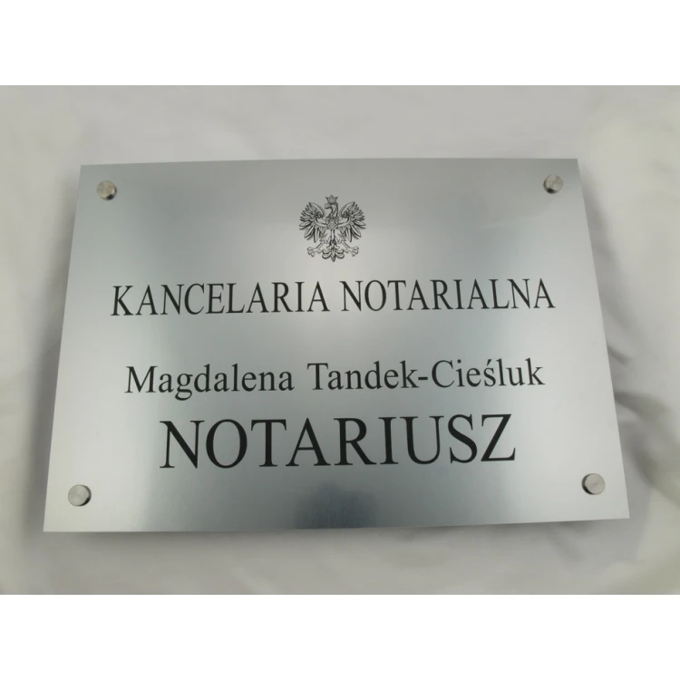 NOTARY SIGN - main sign - SZ015 - size 500x350mm