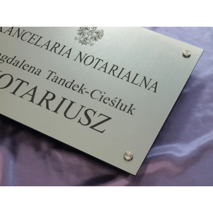 NOTARY SIGN - main sign - SZ015 - size 500x350mm