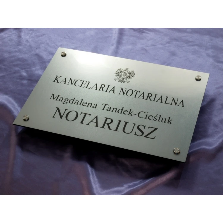 NOTARY SIGN - main sign - SZ015 - size 500x350mm