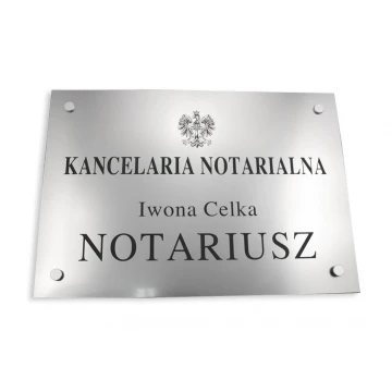 NOTARY SIGN - main sign - SZ015 - size 500x350mm