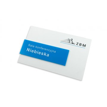 Door-adjacent sign with colorful acrylic - size 250x160mm - SPD021