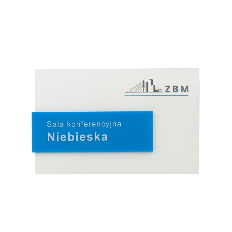 Door-adjacent sign with colorful acrylic - size 250x160mm - SPD021