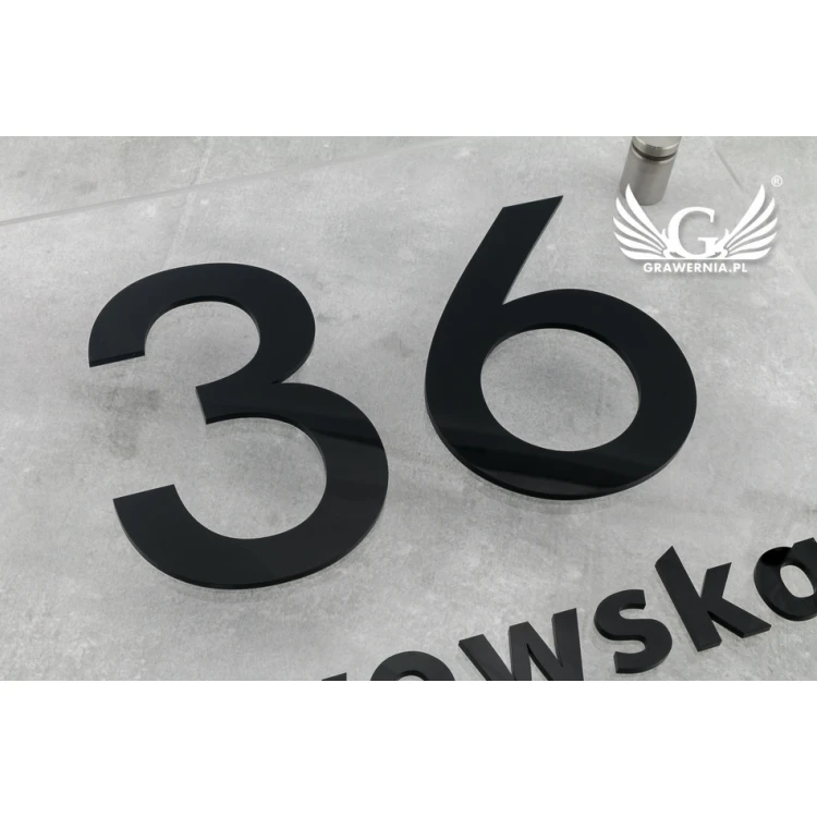 House Number - Legible Raised Letters - Size 300x250mm - SPD016