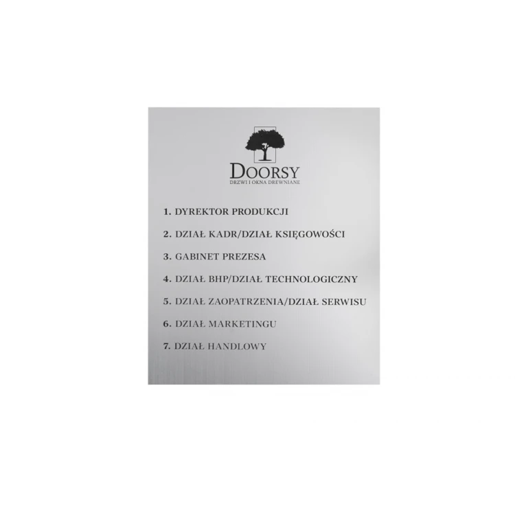 Engraved Silver Plaque - size 600x721mm - SZ124