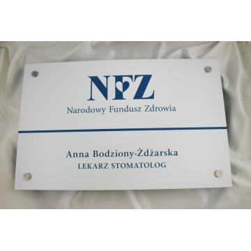 DENTIST'S SIGN - main sign - SZ040 - size 550x350mm