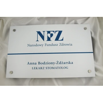 DENTIST'S SIGN - main sign - SZ040 - size 550x350mm