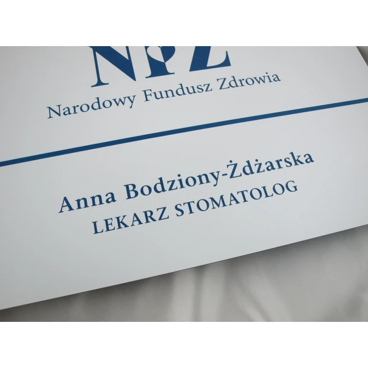 DENTIST'S SIGN - main sign - SZ040 - size 550x350mm