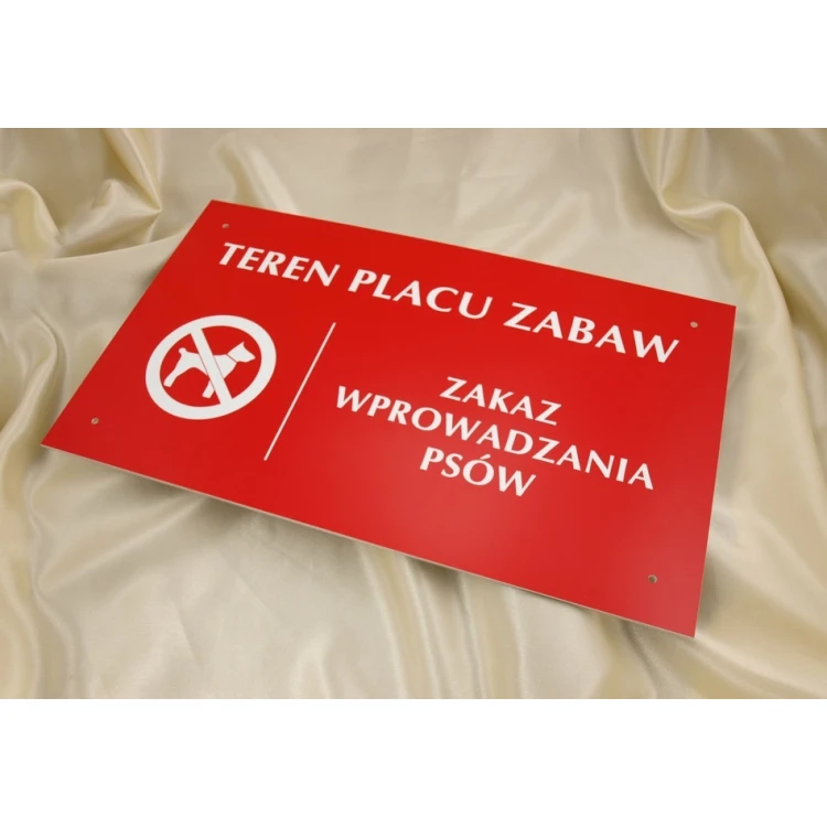 Playground Area No Dogs Allowed Sign - SZ017 - size 500x300mm