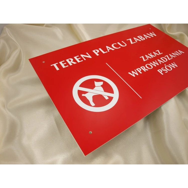 Playground Area No Dogs Allowed Sign - SZ017 - size 500x300mm