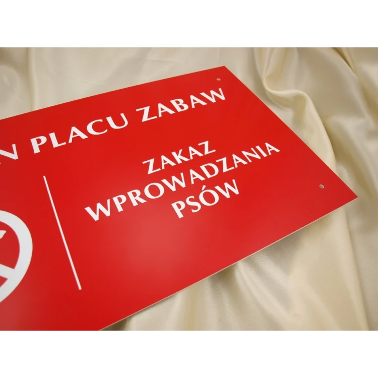 Playground Area No Dogs Allowed Sign - SZ017 - size 500x300mm