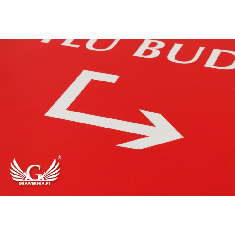 Back Entrance Sign - 3mm thickness - dimensions 445x450mm - SZ130 - SALE