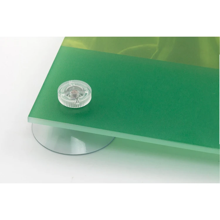 Plexiglass Matte Shield 3mm thick for window mounting with suction cups - UV print - frost white semi-transparent plexi - dimensions 400x300mm - UV print - SZ147