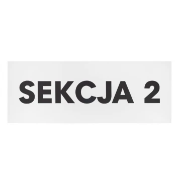 Plaque with any text - size 800x300mm - PVC - UV print - SZUV034