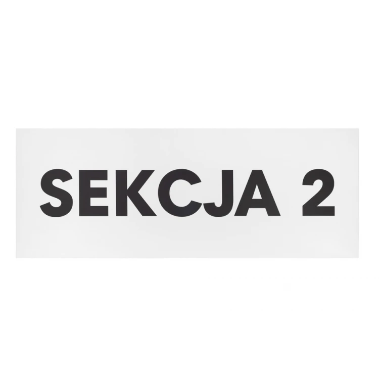 Plaque with any text - size 800x300mm - PVC - UV print - SZUV034