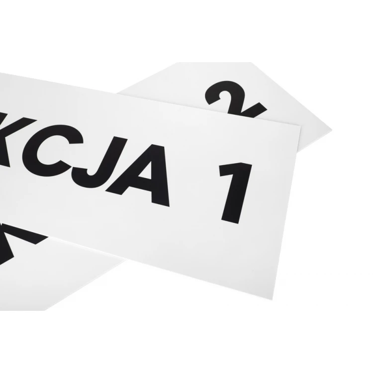 Plaque with any text - size 800x300mm - PVC - UV print - SZUV034