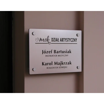 PLAQUE with SPACERS - size 250x160mm