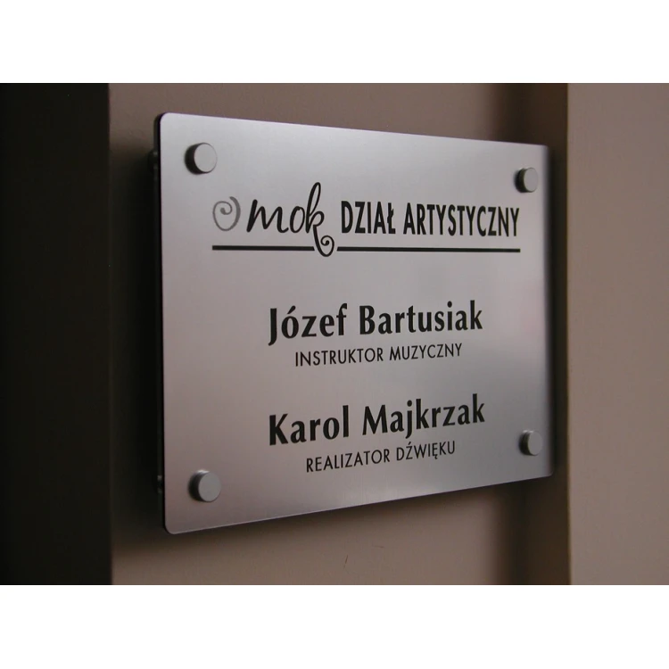 PLAQUE with SPACERS - size 250x160mm