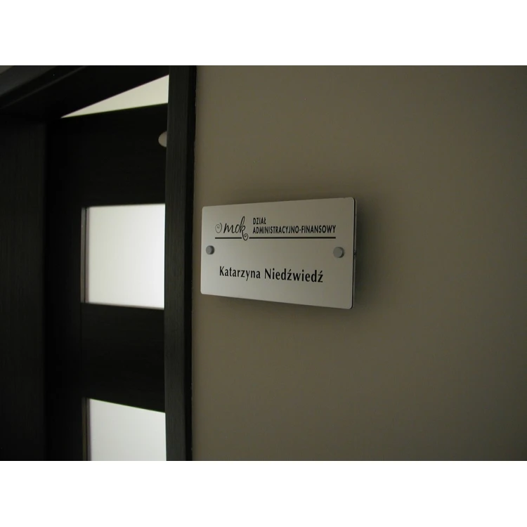 PLAQUE with SPACERS - size 250x120mm