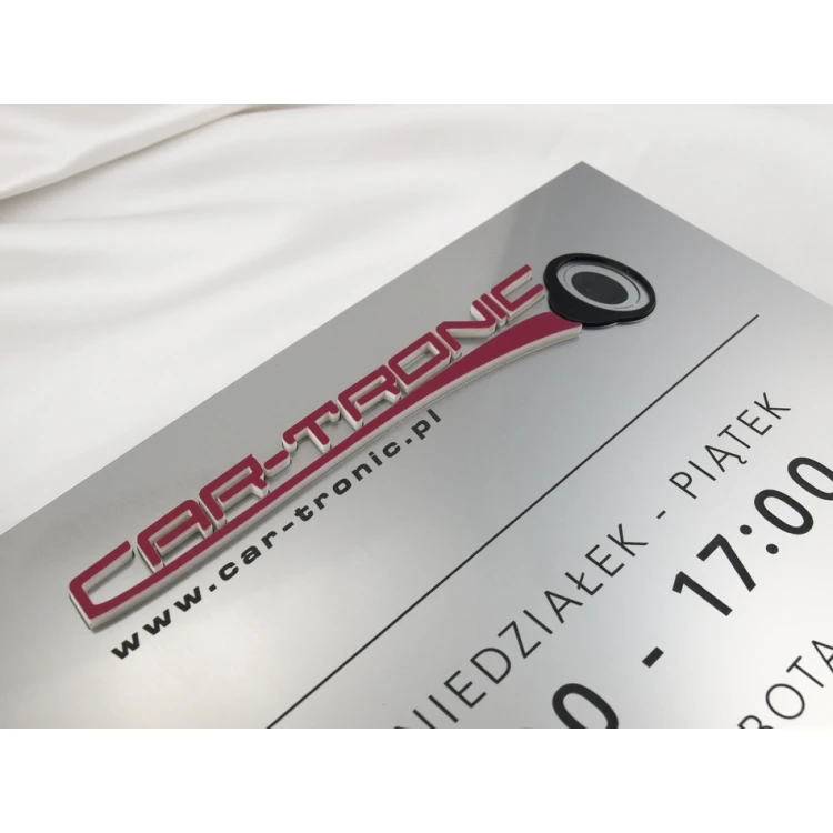 Plaque with Raised Lettering - SZ010 - Size 275x250mm