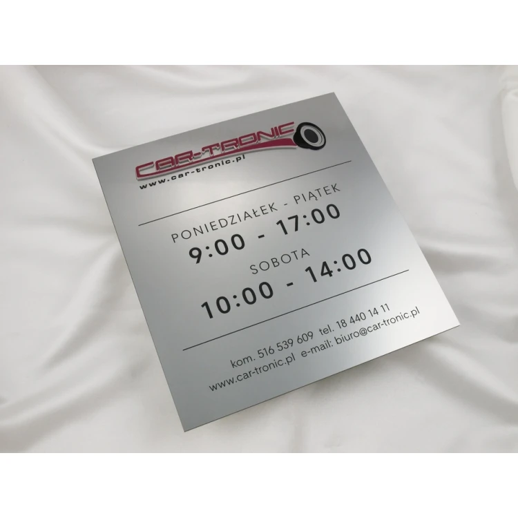 Plaque with Raised Lettering - SZ010 - Size 275x250mm