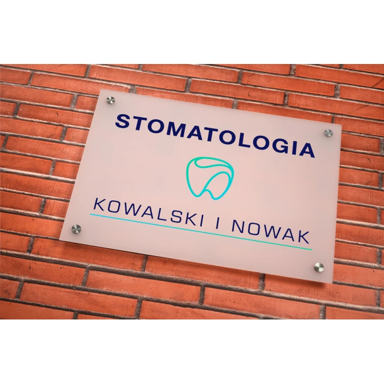 Plexiglass Sign 3mm thick - UV print - frost semi-transparent white plexi - SZ156 - dimensions 420x297mm (A3)