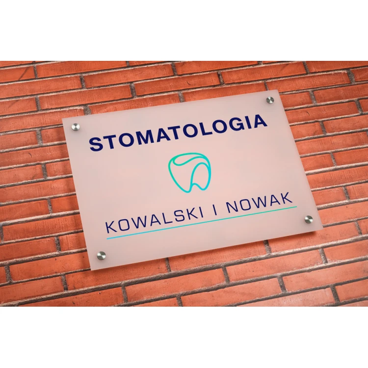 Plexiglass Sign 3mm thick - UV print - frost semi-transparent white plexi - SZ156 - dimensions 420x297mm (A3)