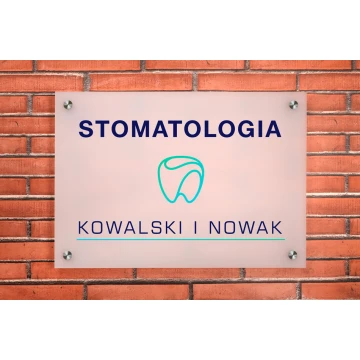 Plexiglass Sign 3mm thick - UV print - frost semi-transparent white plexi - SZ156 - dimensions 420x297mm (A3)