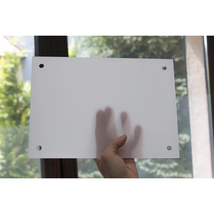Plexiglass Sign 3mm thick - UV print - frost semi-transparent white plexi - SZ151 - dimensions 297x210mm (A4)