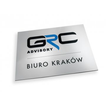 Plaque with embossed logo - SZ039 - size 400x300mm