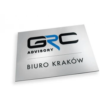 Plaque with embossed logo - SZ039 - size 400x300mm