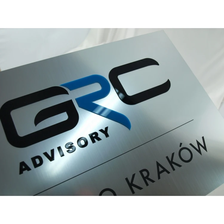 Plaque with embossed logo - SZ039 - size 400x300mm
