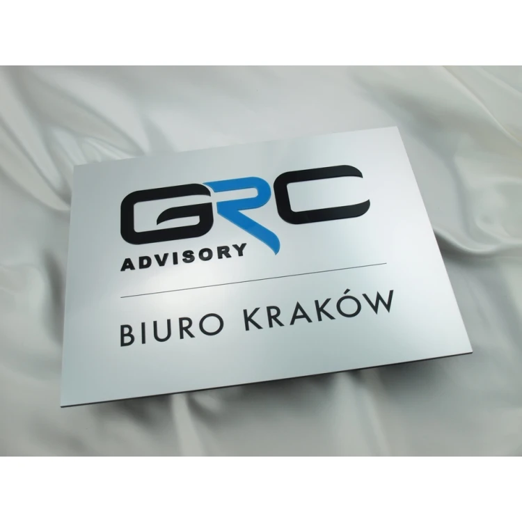 Plaque with embossed logo - SZ039 - size 400x300mm