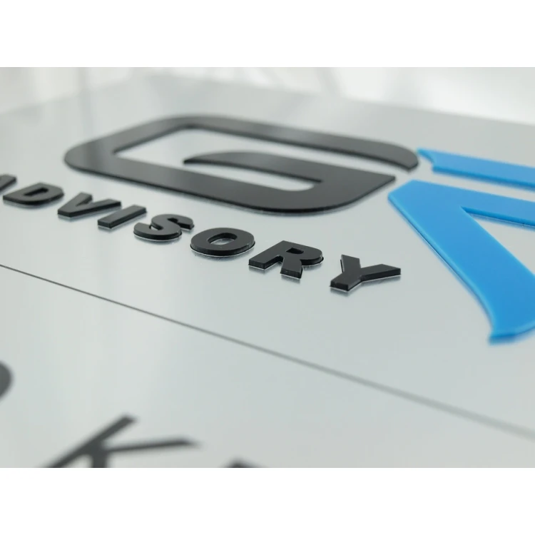 Plaque with embossed logo - SZ039 - size 400x300mm