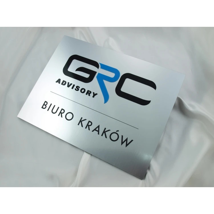 Plaque with embossed logo - SZ039 - size 400x300mm